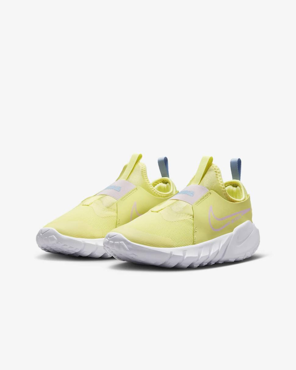 Nike Flex Runner 2 Citron Tint/Cobalt Bliss/White/Pearl Pink | Kids Nike First Day Kicks