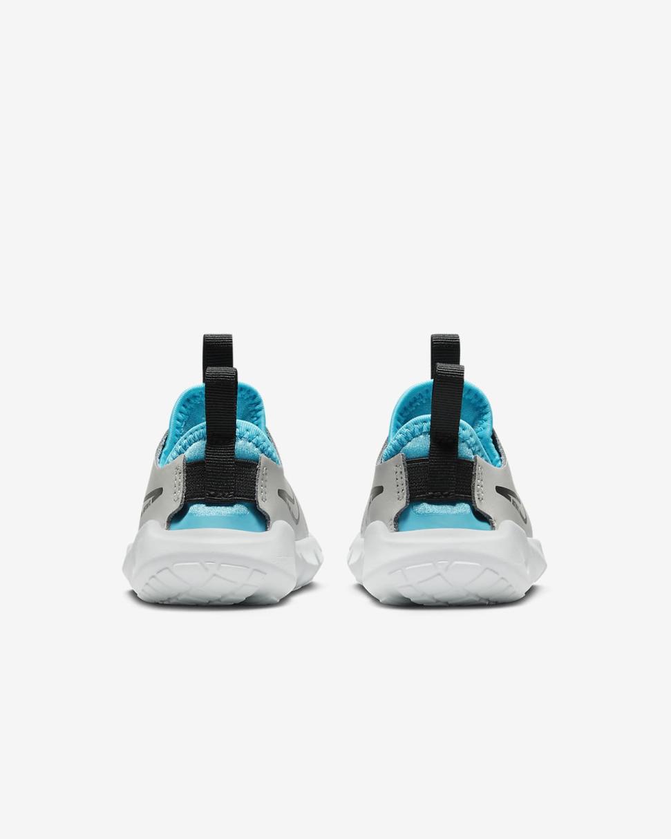 Nike Flex Runner 2 Light Iron Ore/Blue Lightning/White/Black | Kids Nike First Day Kicks