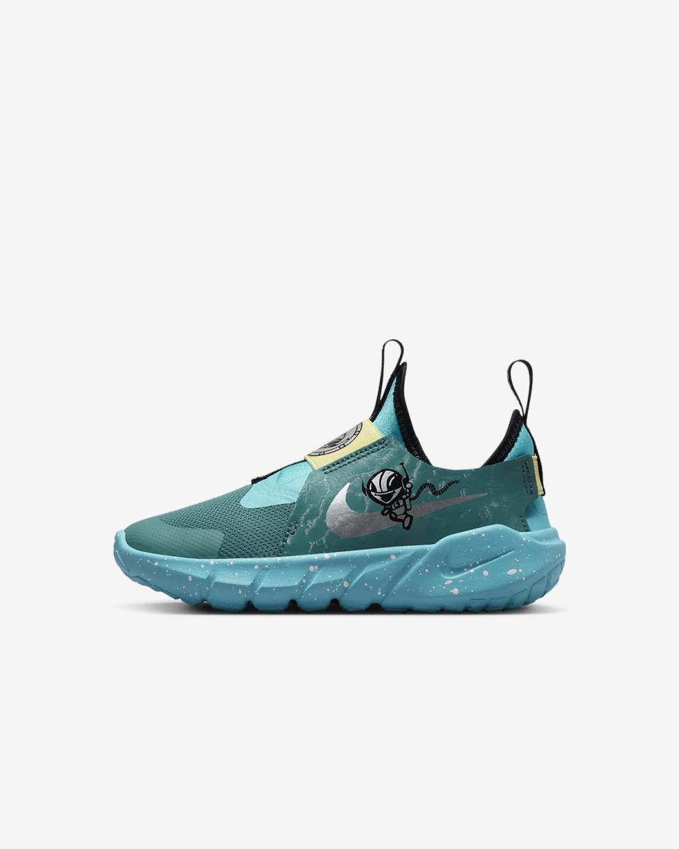 Nike Flex Runner 2 Lil Mineral Teal/Baltic Blue/Lemon Chiffon/Chrome | Kids Nike Lifestyle