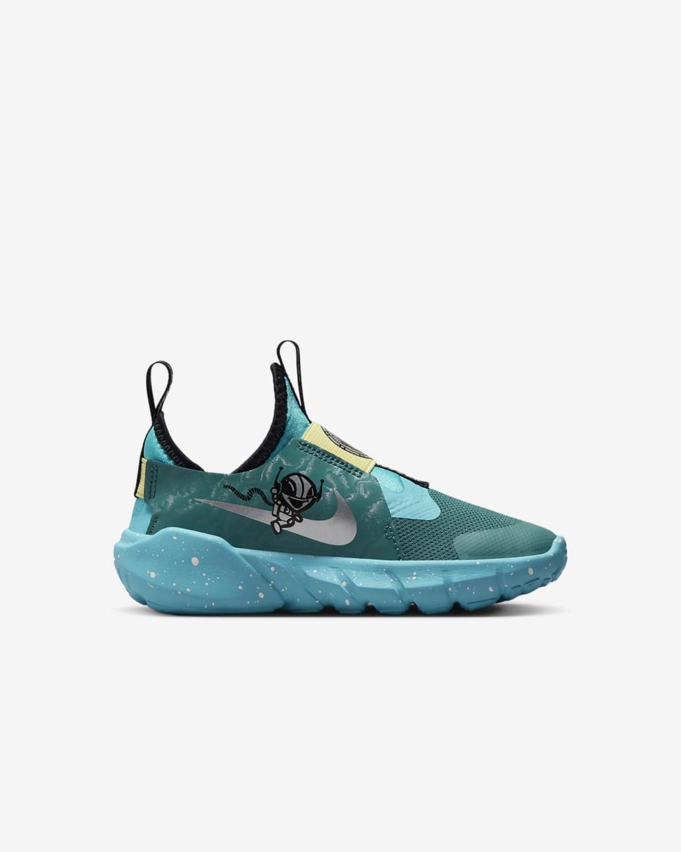 Nike Flex Runner 2 Lil Mineral Teal/Baltic Blue/Lemon Chiffon/Chrome | Kids Nike Lifestyle