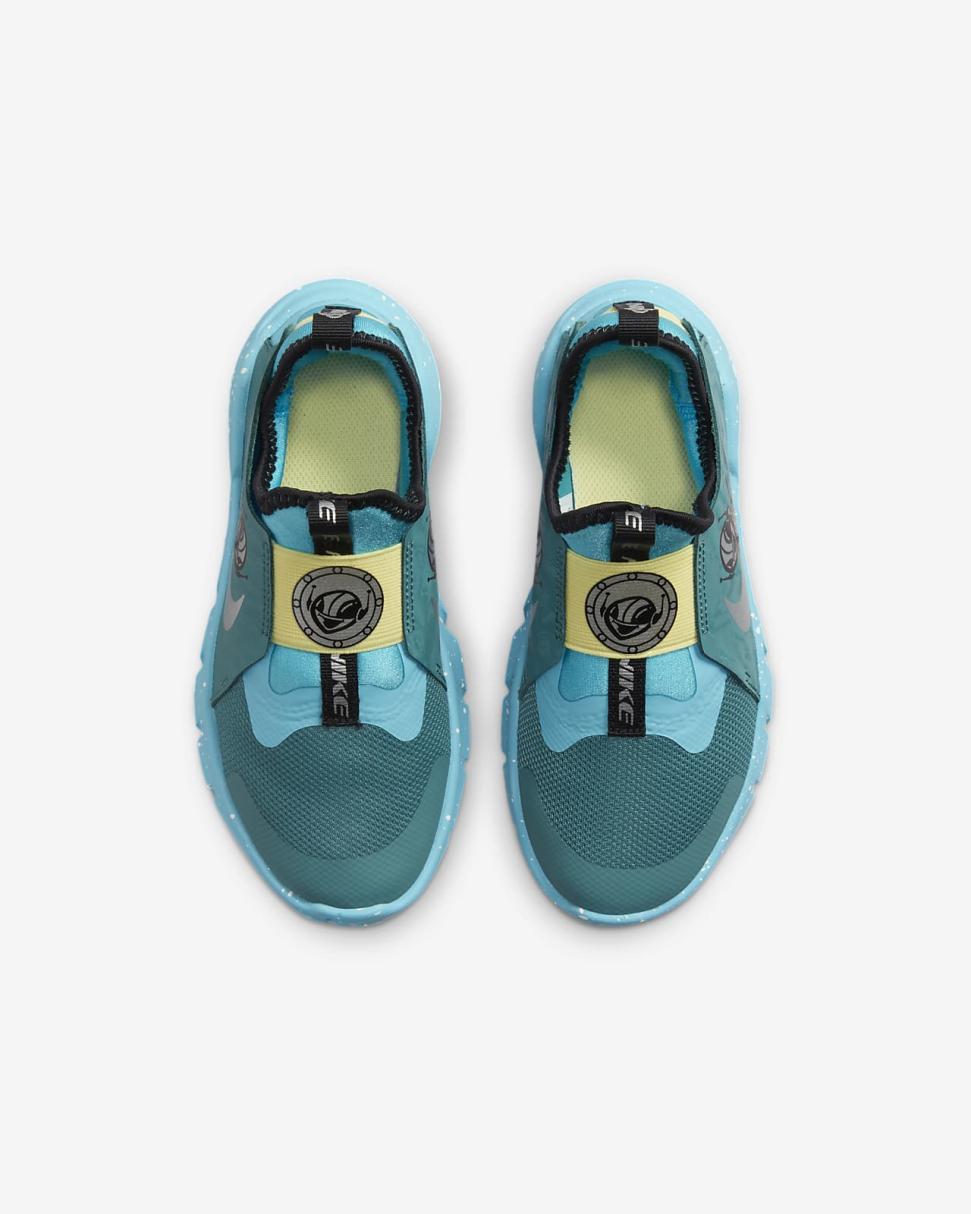 Nike Flex Runner 2 Lil Mineral Teal/Baltic Blue/Lemon Chiffon/Chrome | Kids Nike Lifestyle