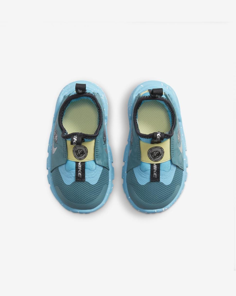 Nike Flex Runner 2 Lil Mineral Teal/Baltic Blue/Lemon Chiffon/Chrome | Kids Nike Lifestyle