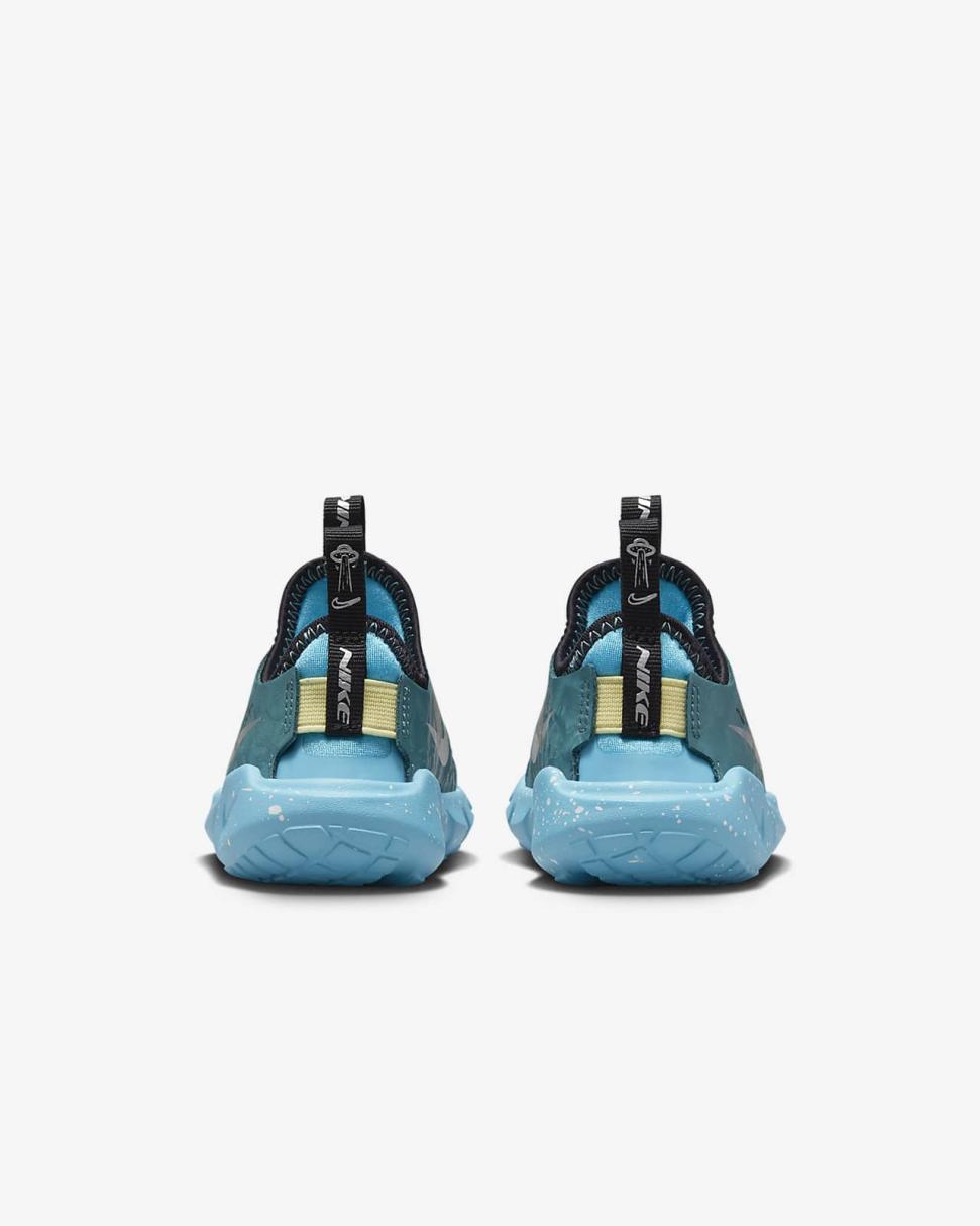 Nike Flex Runner 2 Lil Mineral Teal/Baltic Blue/Lemon Chiffon/Chrome | Kids Nike Lifestyle