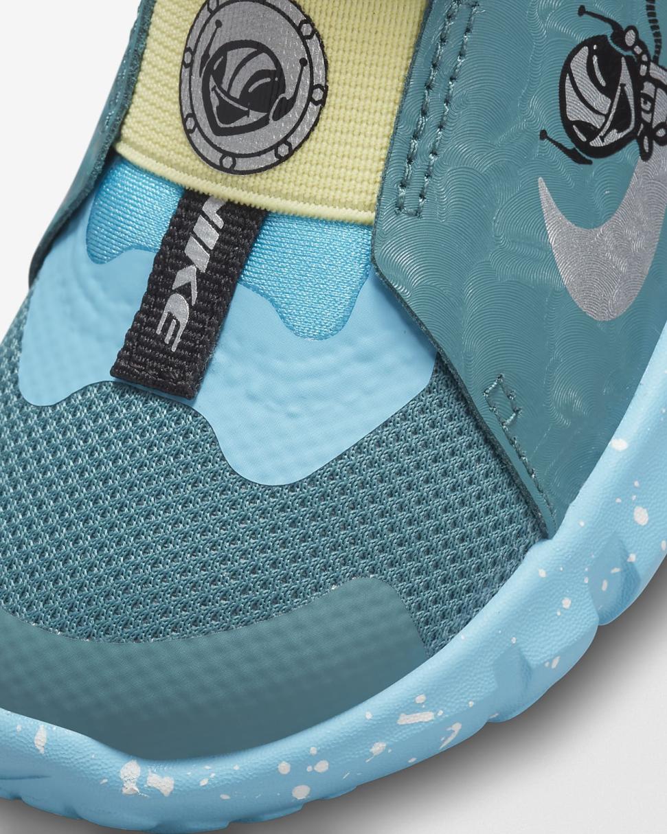Nike Flex Runner 2 Lil Mineral Teal/Baltic Blue/Lemon Chiffon/Chrome | Kids Nike Lifestyle