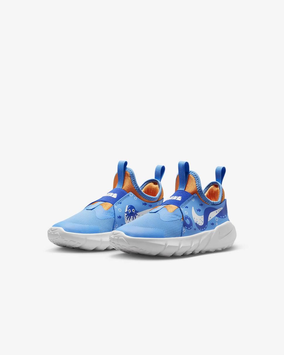 Nike Flex Runner 2 Lil University Blue/Vivid Orange/Hyper Royal/Summit White | Kids Nike Lifestyle