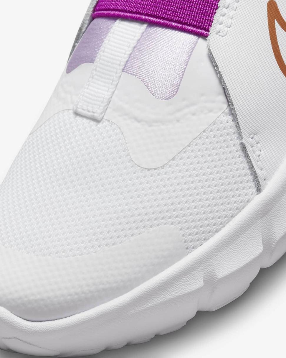 Nike Flex Runner 2 White/Violet Frost/Vivid Purple/Metallic Copper | Kids Nike First Day Kicks