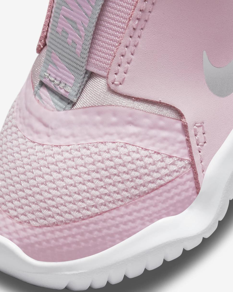Nike Flex Runner Pink Foam/Light Smoke Grey/Metallic Silver | Kids Nike Lifestyle