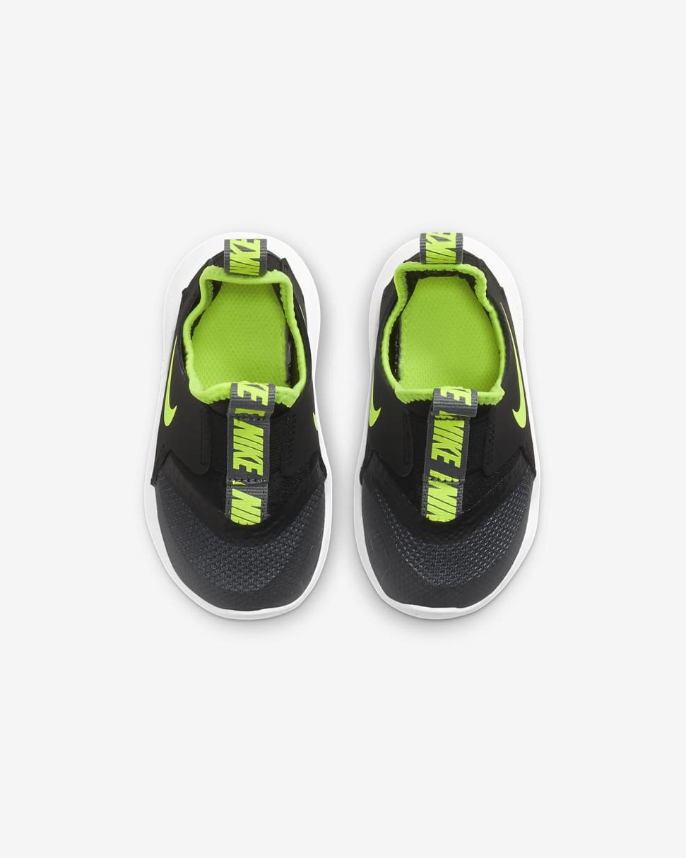 Nike Flex Runner Smoke Grey/Black/White/Volt | Kids Nike Lifestyle