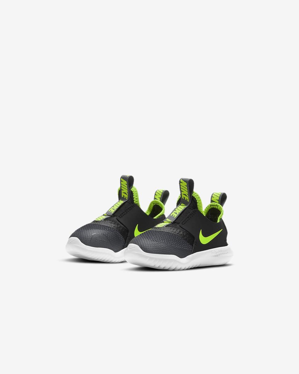 Nike Flex Runner Smoke Grey/Black/White/Volt | Kids Nike Lifestyle