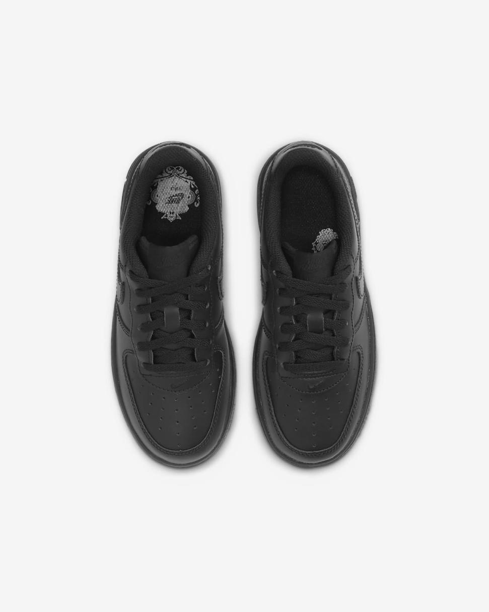 Nike Force 1 LE Black/Black | Kids Nike First Day Kicks