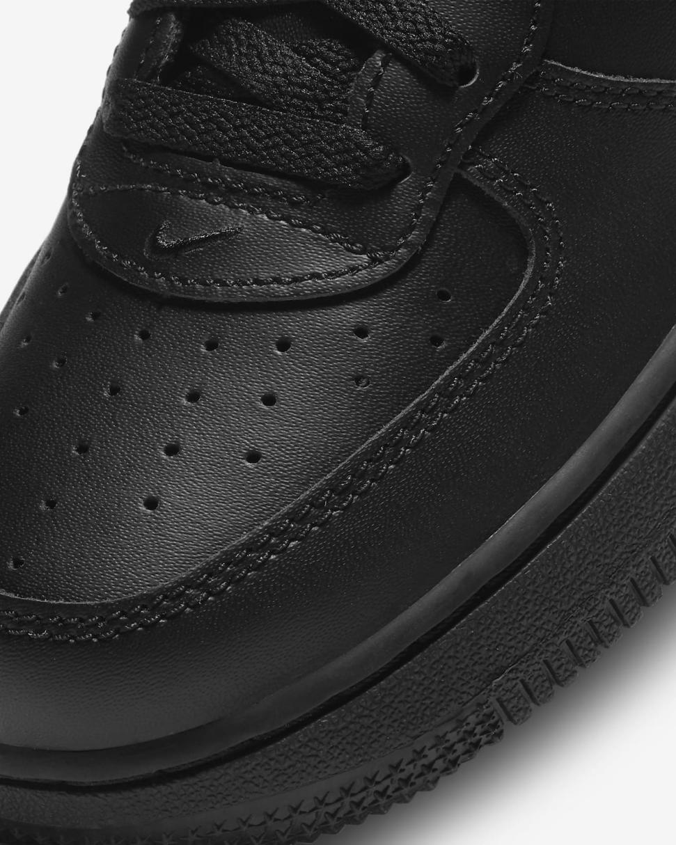 Nike Force 1 LE Black/Black | Kids Nike First Day Kicks