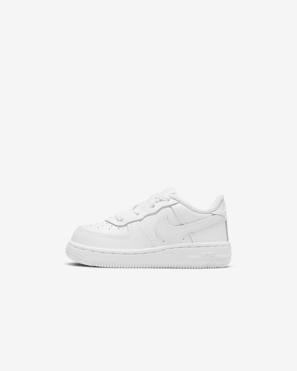 Nike Force 1 LE White/White | Kids Nike First Day Kicks