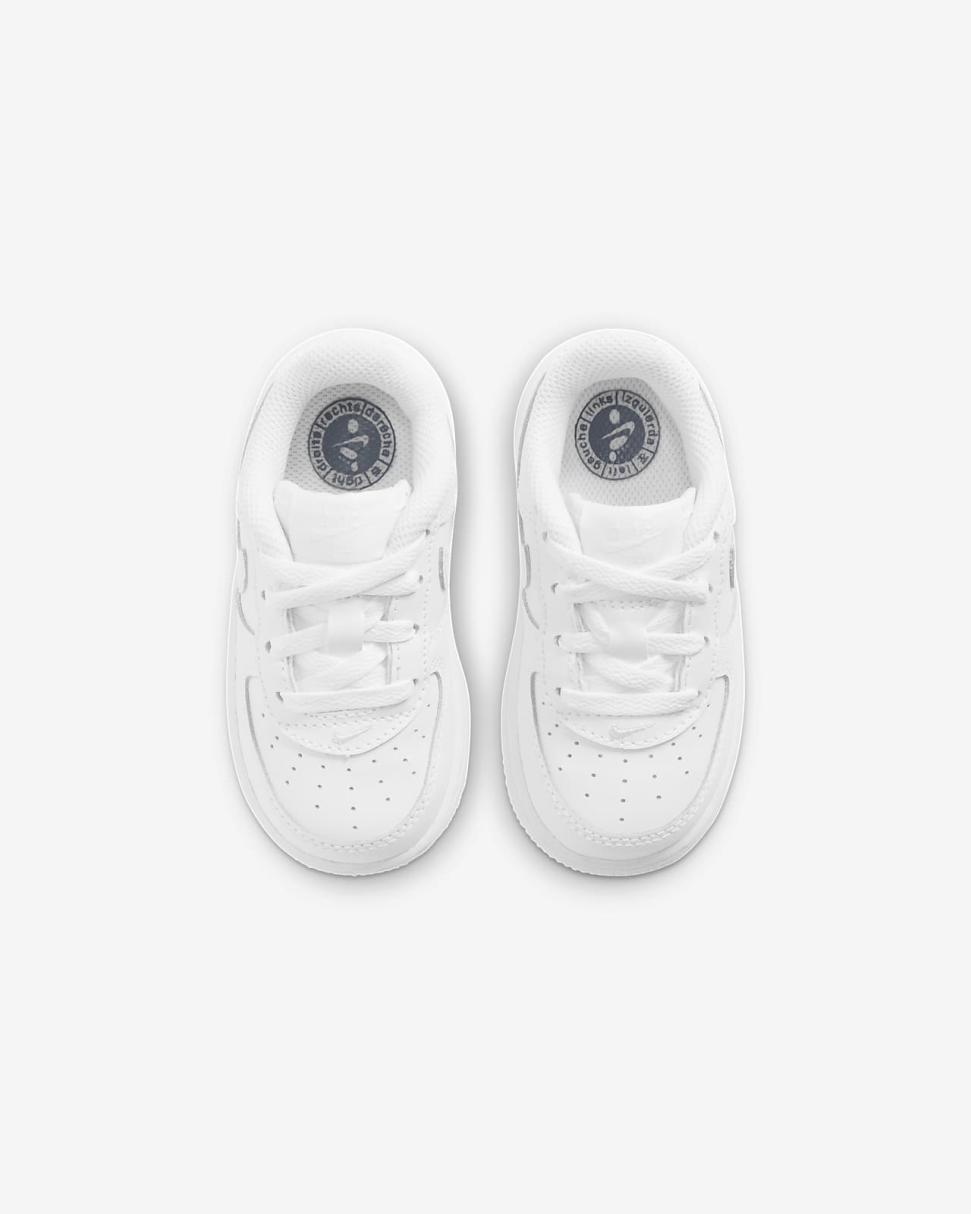 Nike Force 1 LE White/White | Kids Nike First Day Kicks