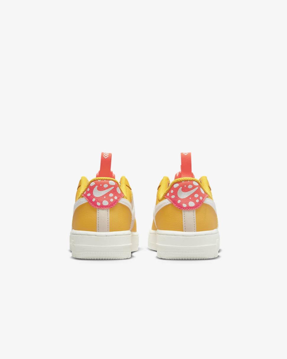 Nike Force 1 Toggle SE Yellow Ochre/Pearl White/Bright Crimson/Summit White | Kids Nike Air Force 1