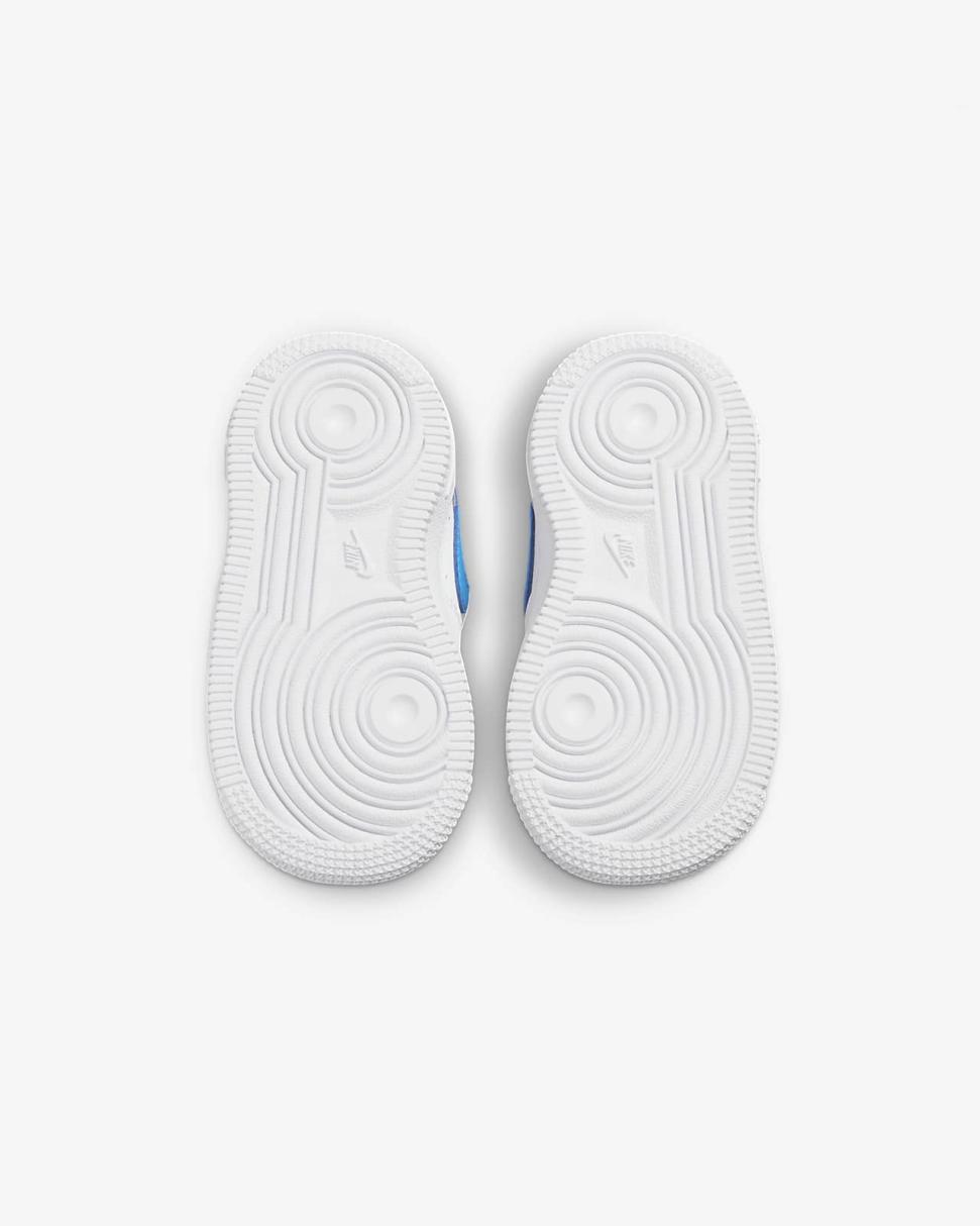 Nike Force 1 Toggle White/University Gold/University Red/Photo Blue | Kids Nike Lifestyle