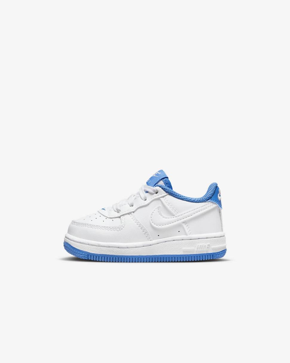 Nike Force 1 White/Light Photo Blue/White | Kids Nike Lifestyle