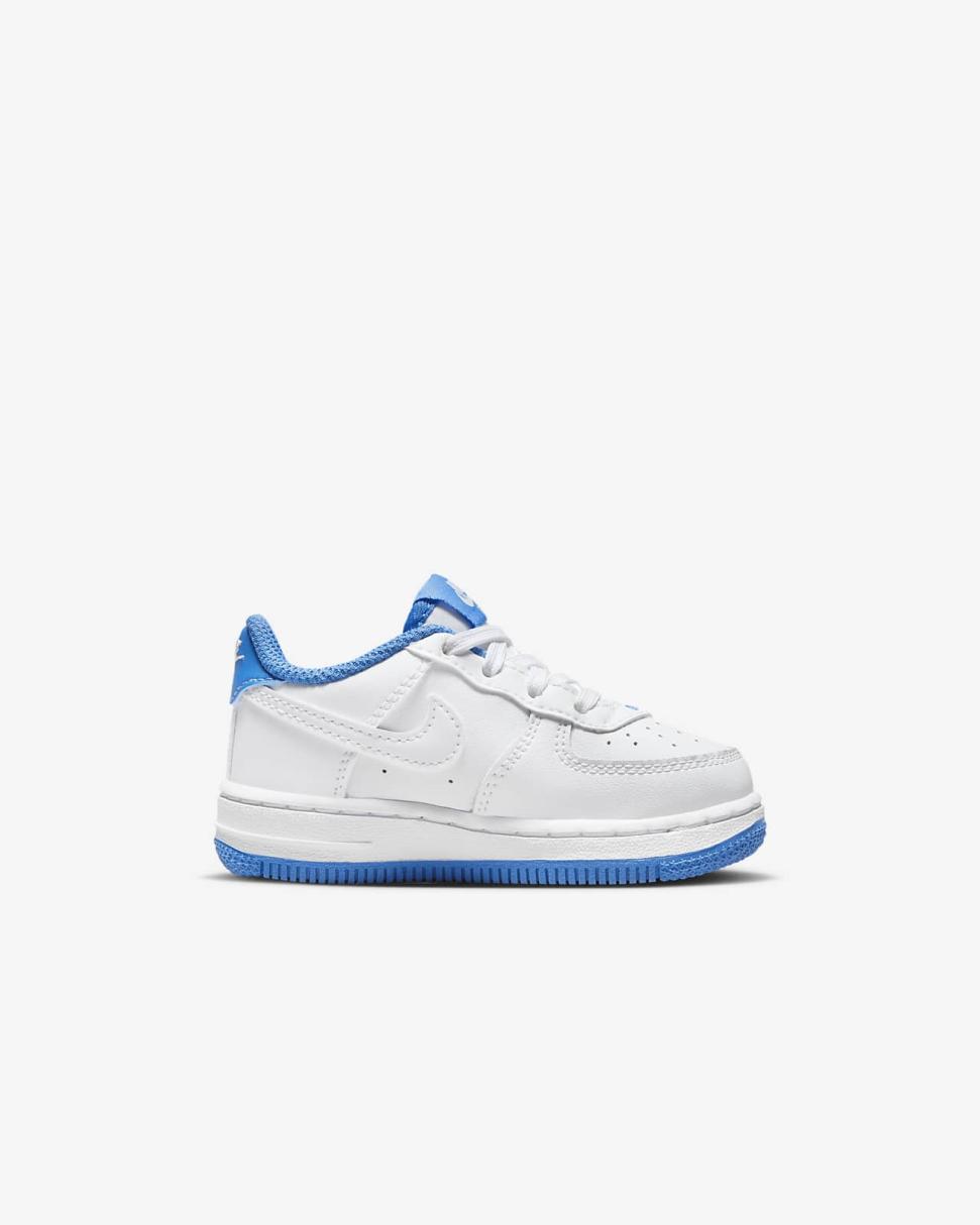 Nike Force 1 White/Light Photo Blue/White | Kids Nike Lifestyle