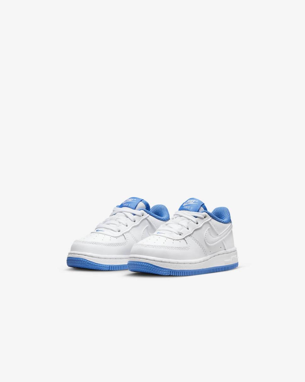 Nike Force 1 White/Light Photo Blue/White | Kids Nike Lifestyle