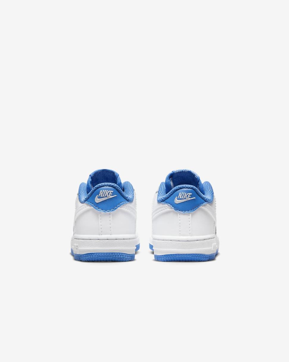 Nike Force 1 White/Light Photo Blue/White | Kids Nike Lifestyle