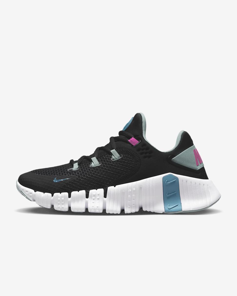 Nike Free Metcon 4 Black/Mica Green/Cosmic Fuchsia/Noise Aqua | Womens Nike Training & Gym