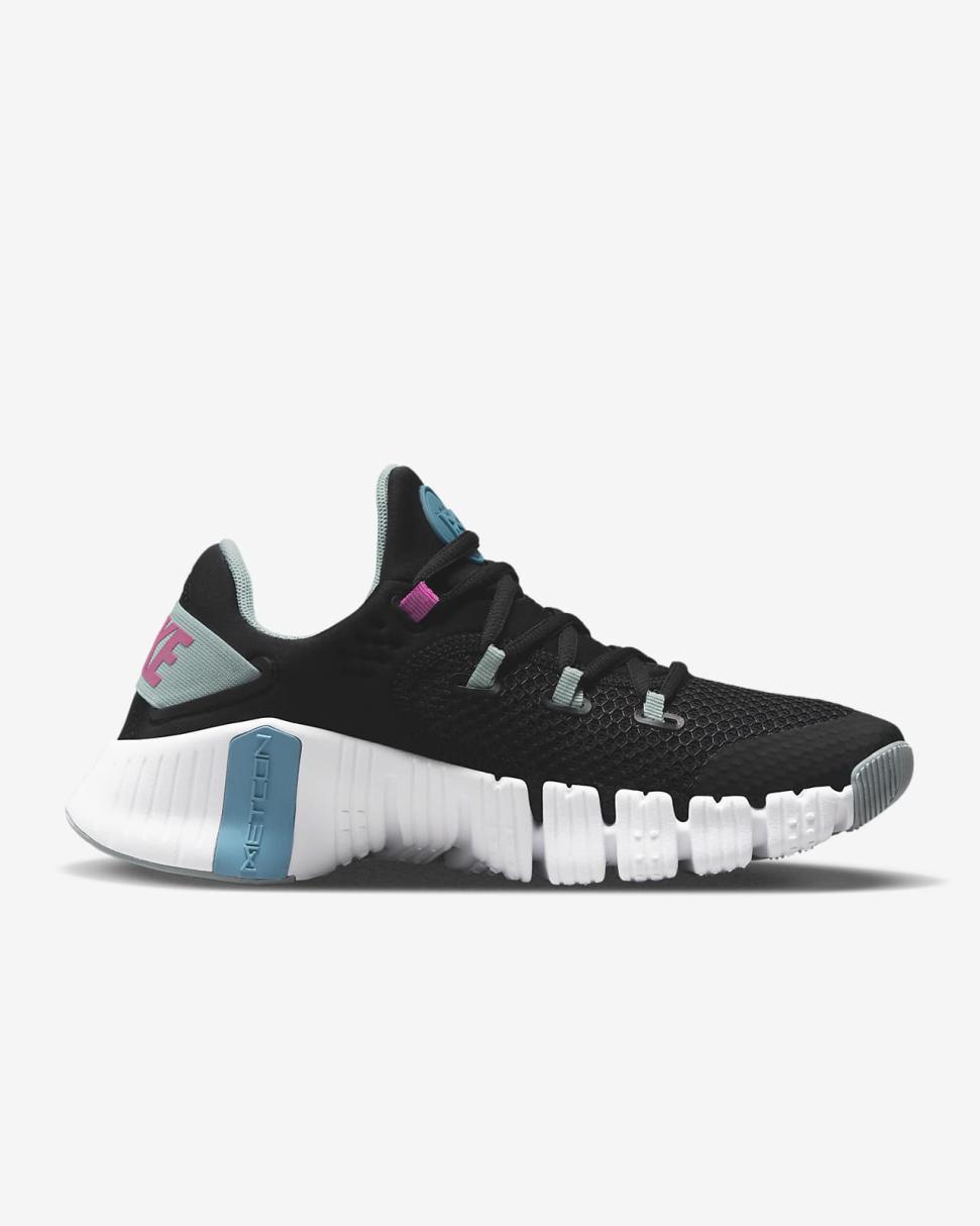 Nike Free Metcon 4 Black/Mica Green/Cosmic Fuchsia/Noise Aqua | Womens Nike Training & Gym