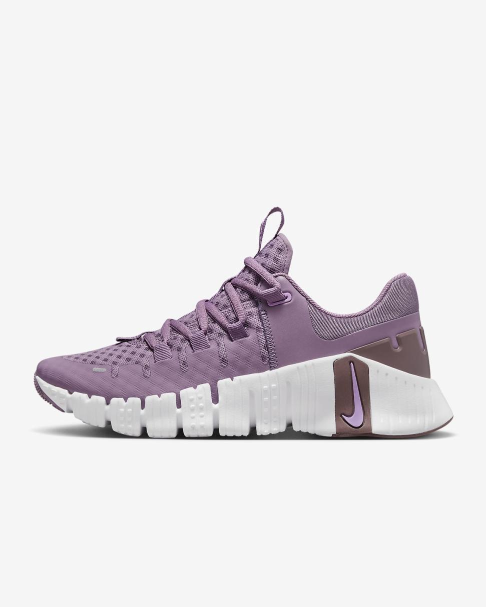Nike Free Metcon 5 Violet Dust/Plum Eclipse/Rush Fuchsia | Womens Nike First Day Kicks