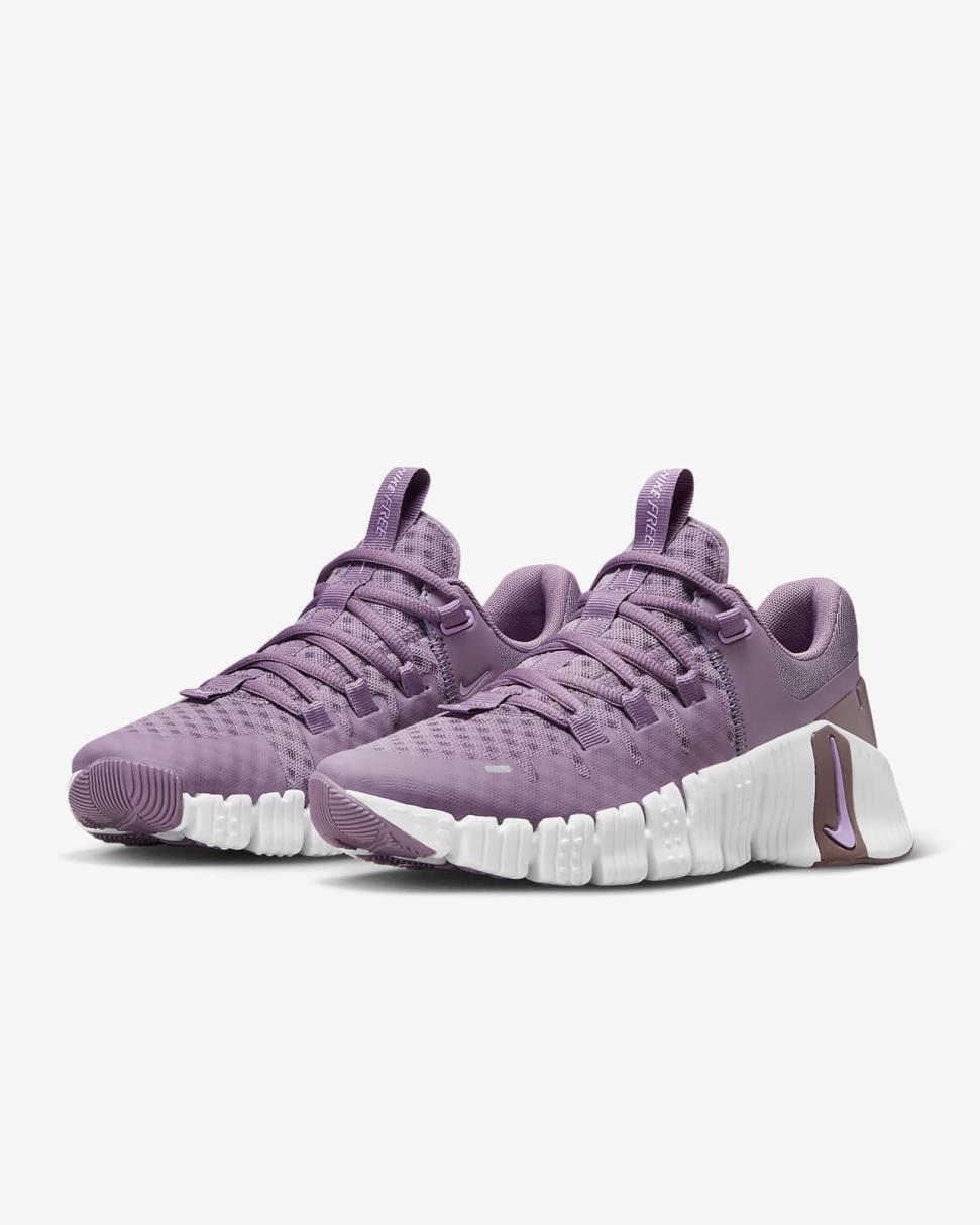 Nike Free Metcon 5 Violet Dust/Plum Eclipse/Rush Fuchsia | Womens Nike First Day Kicks
