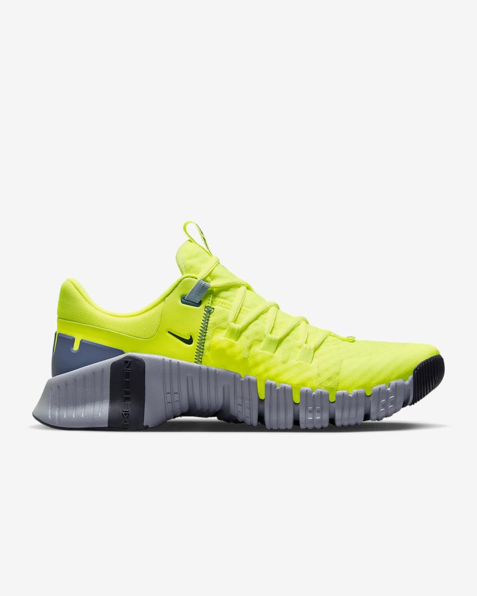 Nike Free Metcon 5 Volt/Wolf Grey/Black/Diffused Blue | Mens Nike First Day Kicks