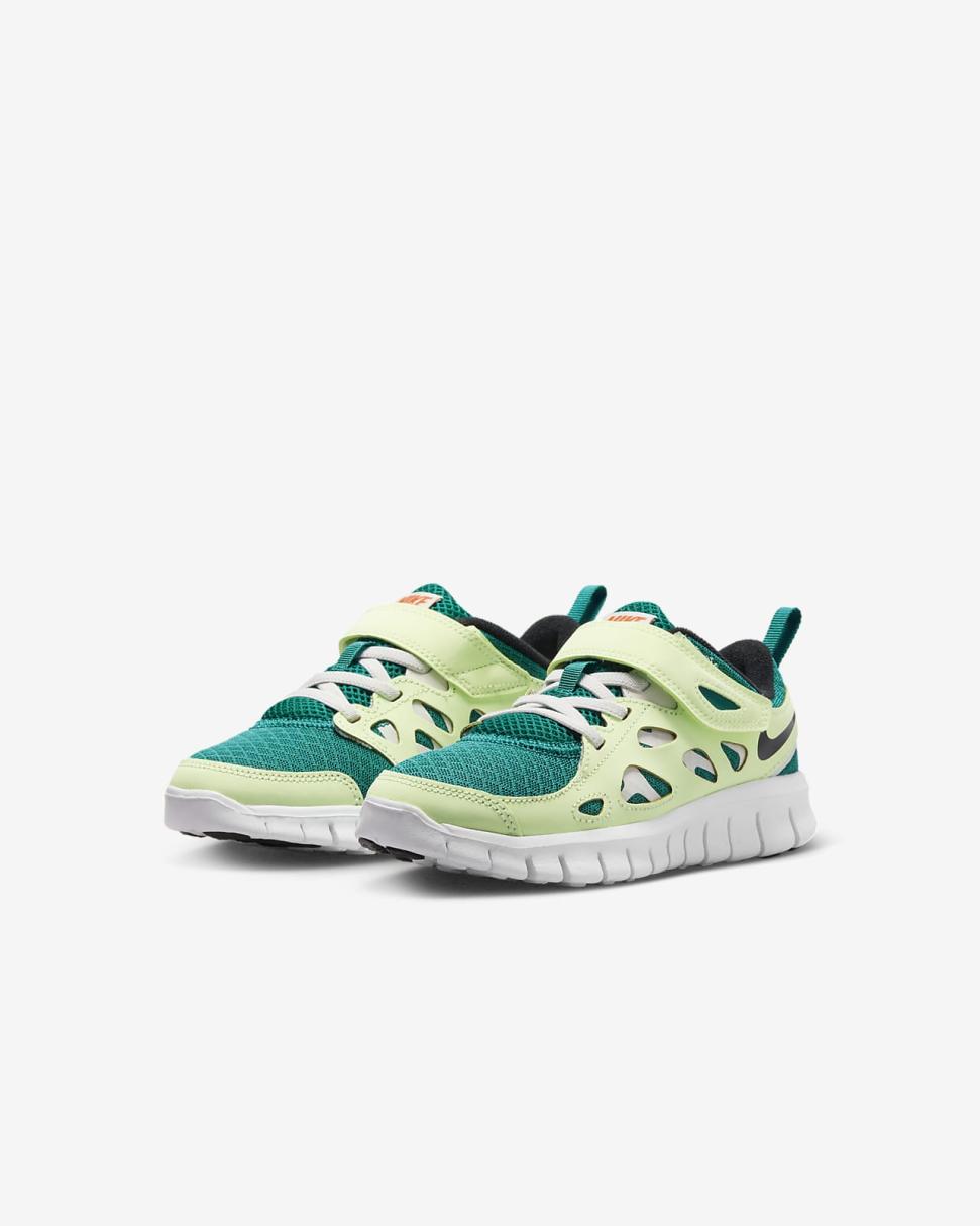 Nike Free Run 2 Bright Spruce/Barely Volt/Phantom/Black | Kids Nike Lifestyle