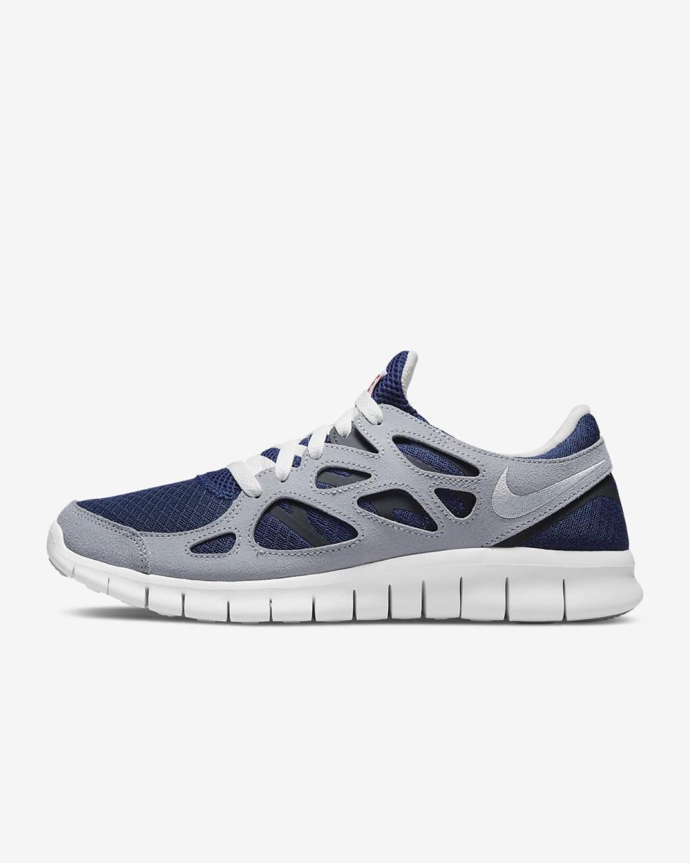 Nike Free Run 2 Midnight Navy/Black/Wolf Grey/Summit White | Mens Nike Lifestyle