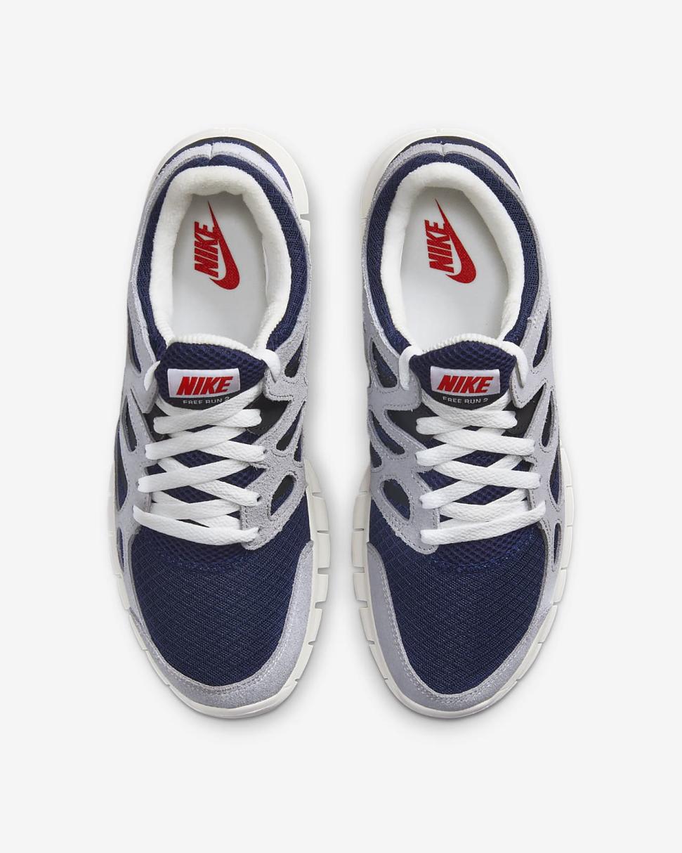 Nike Free Run 2 Midnight Navy/Black/Wolf Grey/Summit White | Mens Nike Lifestyle