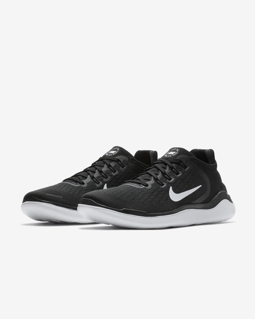 Nike Free Run 2018 Black/White | Mens Nike Running