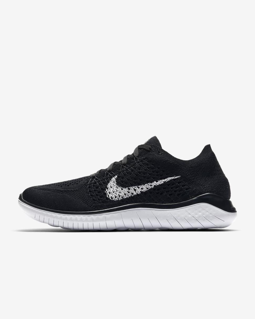 Nike Free Run 2018 Black/White | Womens Nike Running