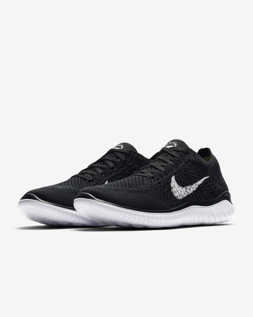 Nike Free Run 2018 Black/White | Womens Nike Running
