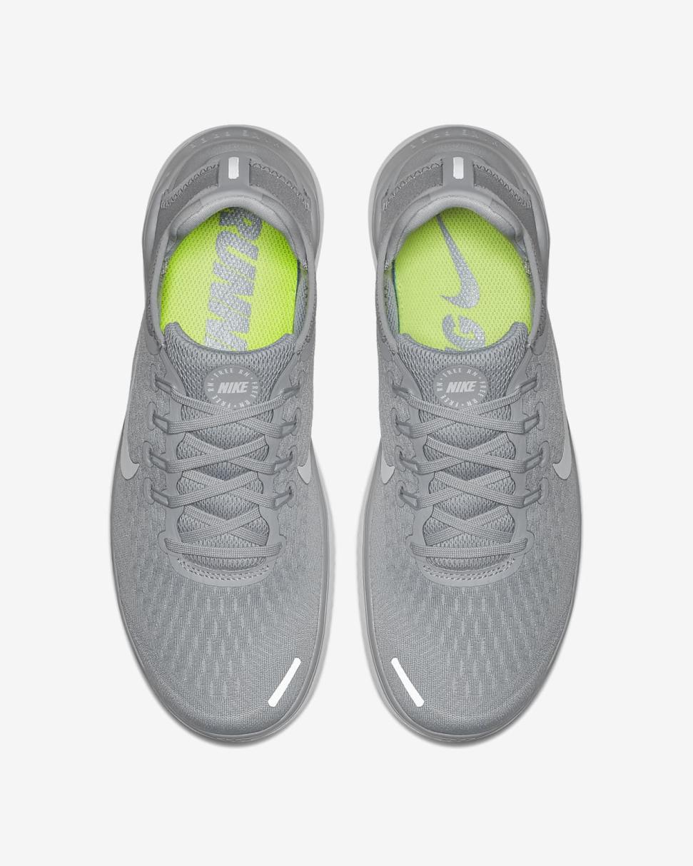 Nike Free Run 2018 Wolf Grey/White/Volt/White | Mens Nike Running