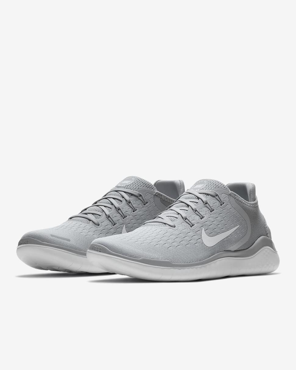 Nike Free Run 2018 Wolf Grey/White/Volt/White | Mens Nike Running