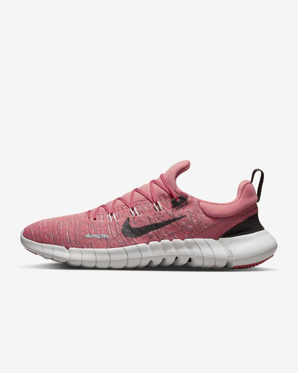 Nike Free Run 5.0 Adobe/Light Crimson/Phantom/Velvet Brown | Mens Nike Running