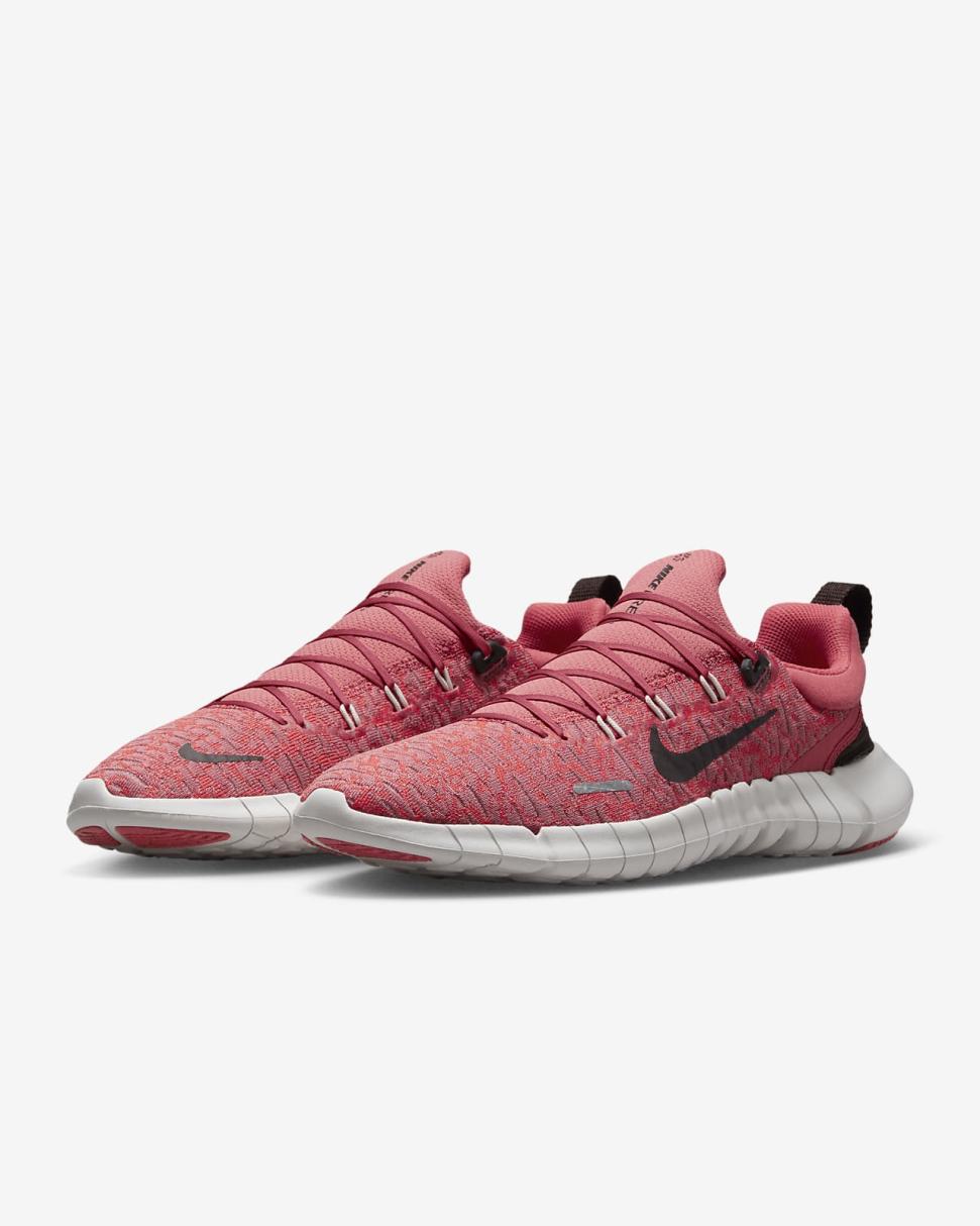 Nike Free Run 5.0 Adobe/Light Crimson/Phantom/Velvet Brown | Mens Nike Running