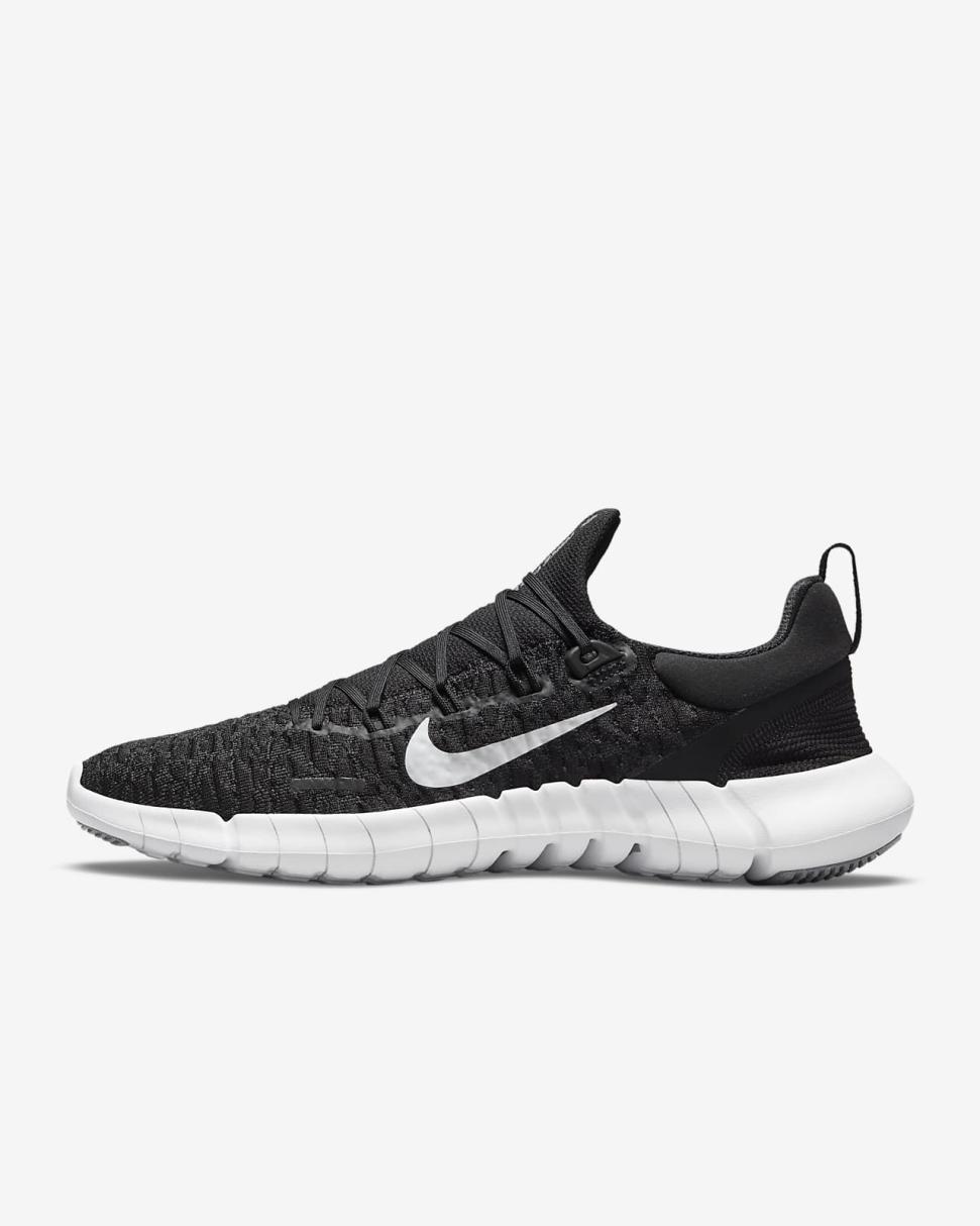 Nike Free Run 5.0 Black/Dark Smoke Grey/White | Womens Nike First Day Kicks