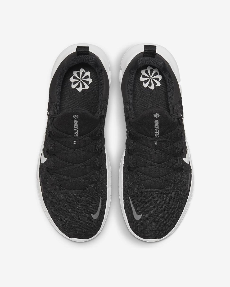 Nike Free Run 5.0 Black/Dark Smoke Grey/White | Womens Nike First Day Kicks