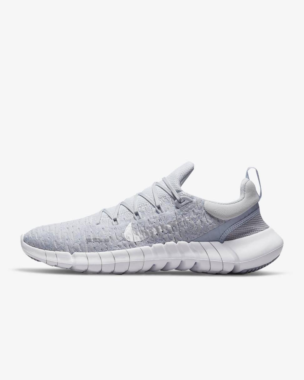 Nike Free Run 5.0 Pure Platinum/Ghost/Metallic Silver | Womens Nike First Day Kicks