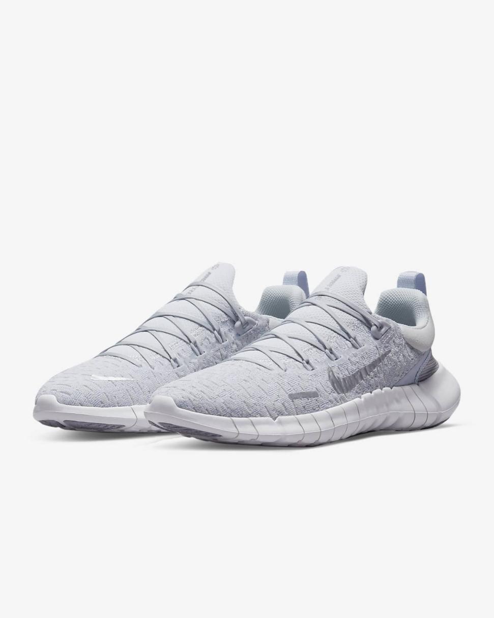 Nike Free Run 5.0 Pure Platinum/Ghost/Metallic Silver | Womens Nike First Day Kicks