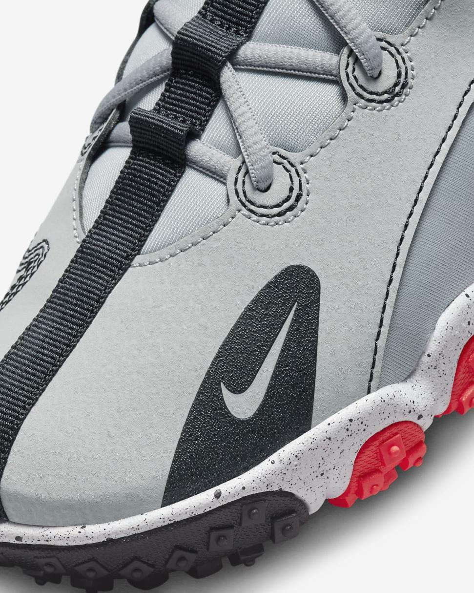 Nike Future Field Light Smoke Grey/Bright Crimson/White/Black | Kids Nike Soccer