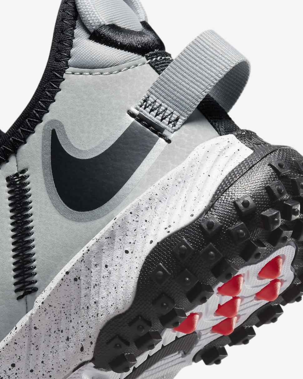 Nike Future Field Light Smoke Grey/Bright Crimson/White/Black | Kids Nike Soccer