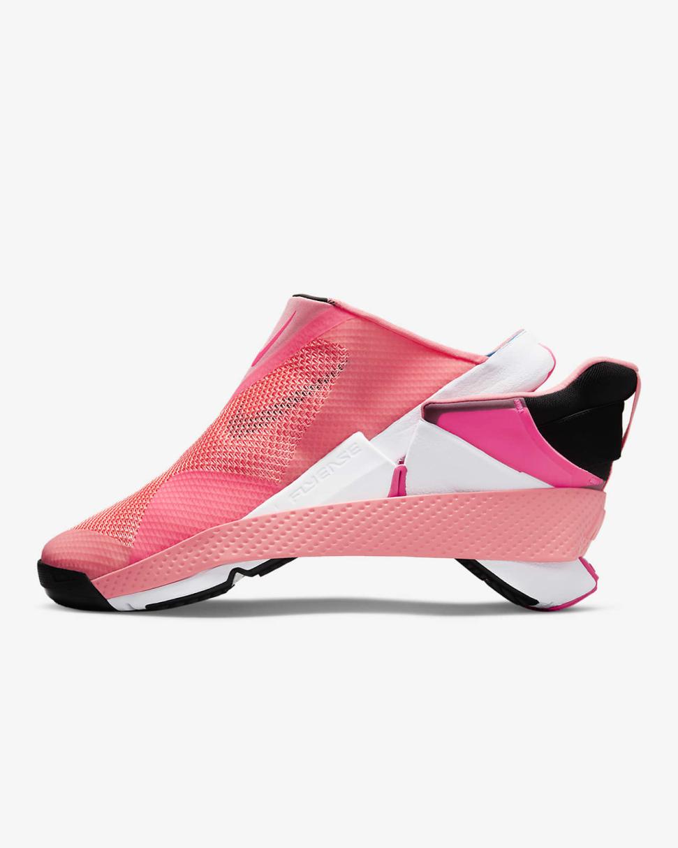 Nike Go FlyEase Pink Gaze/Hyper Pink/White/Black | Mens/Womens Nike Lifestyle