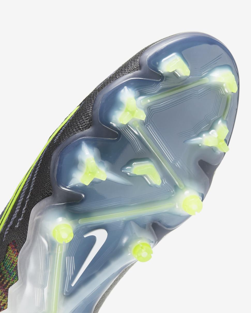 Nike Gripknit Phantom GX Elite Dynamic Fit Fusion FG Black/White/Blue Glow/Volt | Mens Nike Soccer