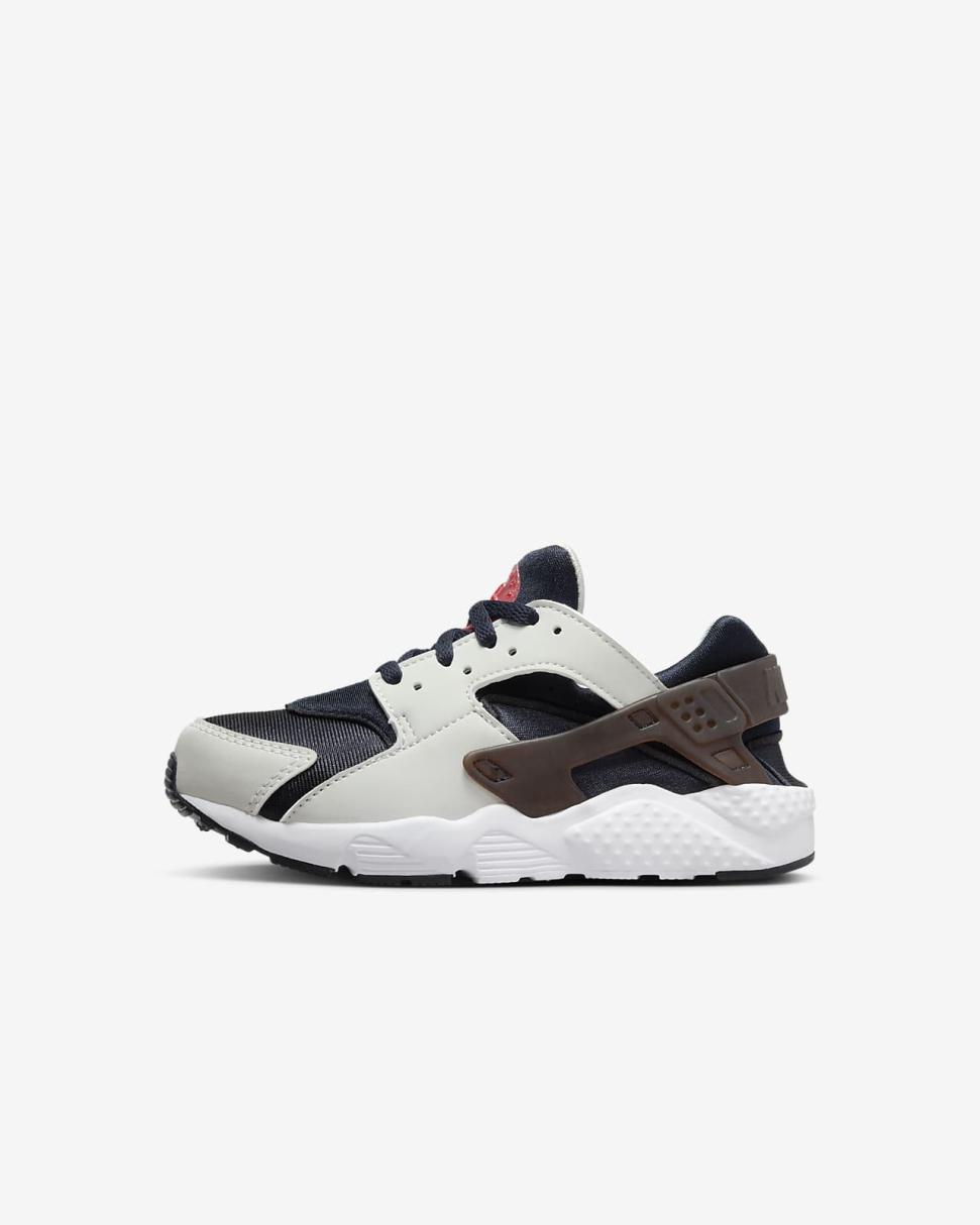 Nike Huarache Run Dark Obsidian/Photon Dust/White/Track Red | Kids Nike First Day Kicks