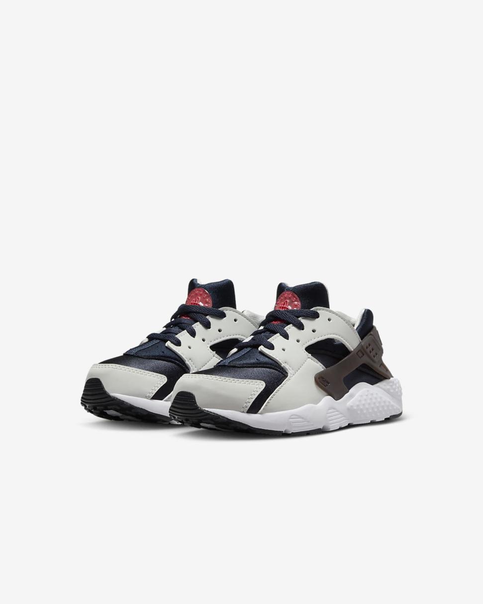 Nike Huarache Run Dark Obsidian/Photon Dust/White/Track Red | Kids Nike First Day Kicks