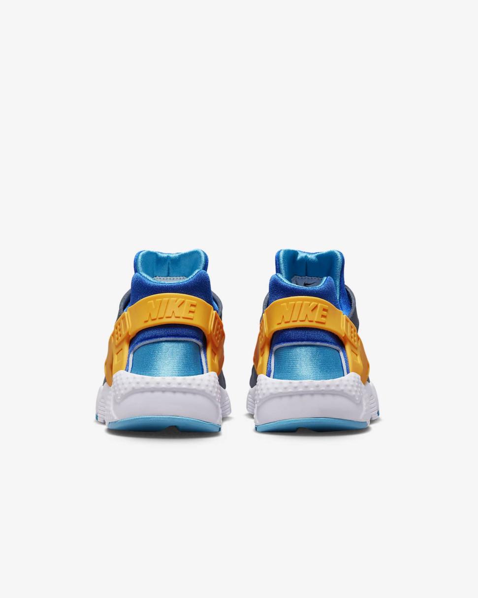 Nike Huarache Run Diffused Blue/Racer Blue/Blue Lightning/Laser Orange | Kids Nike First Day Kicks