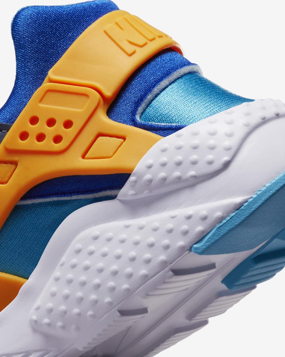 Nike Huarache Run Diffused Blue/Racer Blue/Blue Lightning/Laser Orange | Kids Nike First Day Kicks